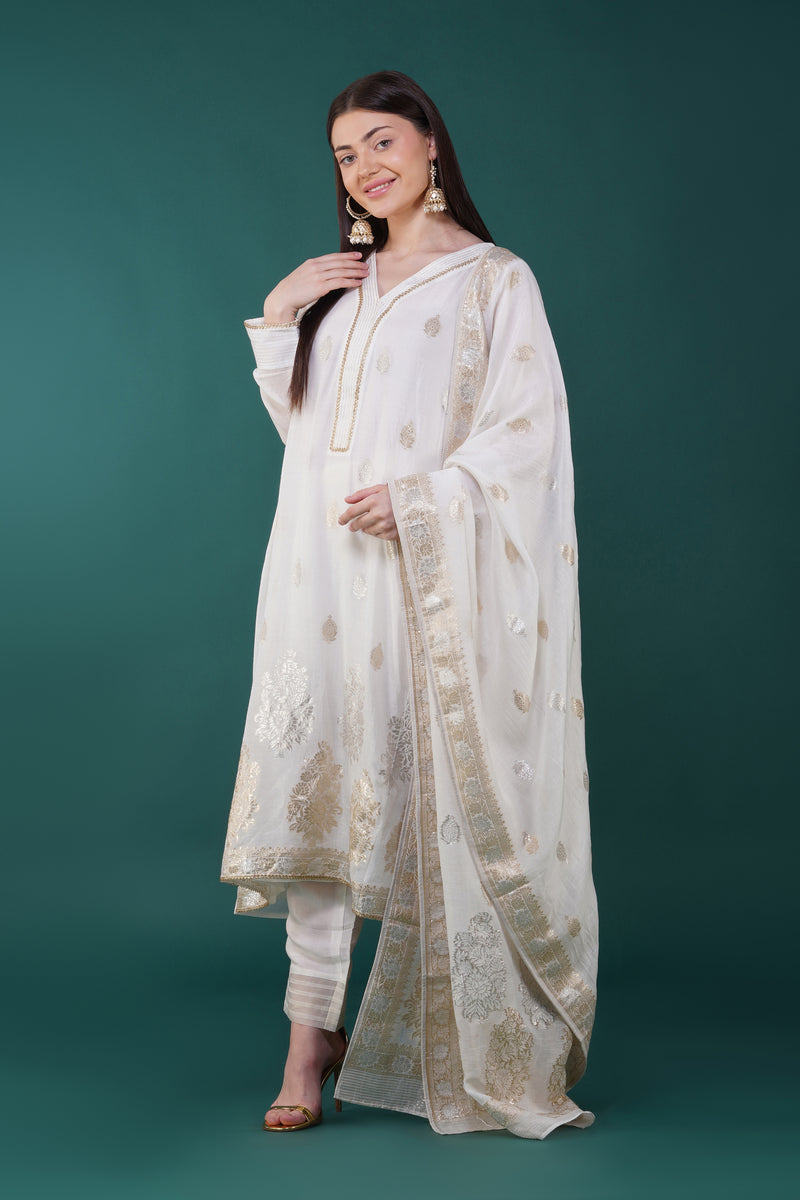 Blanc Kurta Set