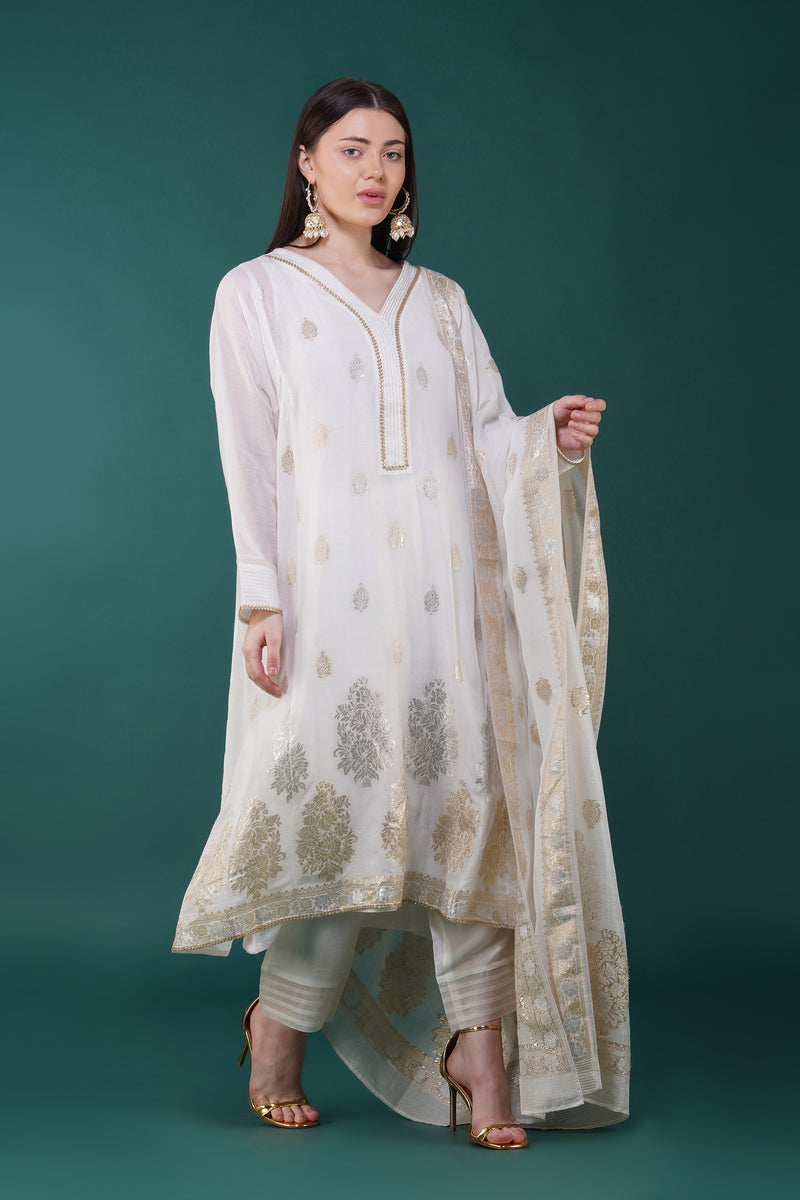 Blanc Kurta Set